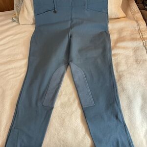 Blue Riding Breeches with Knee Patches